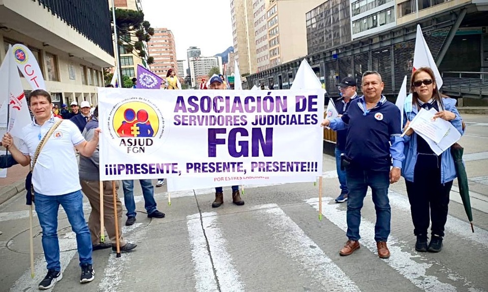 Asjud FGN presente💪 en la conmemoración del día internacional del trabajo